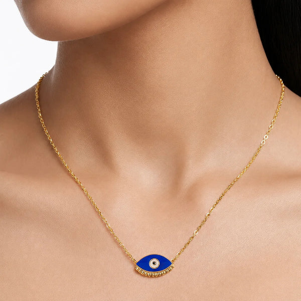 PAJURI Necklace Anti-Tarnish Gold Plated Evil Eye Set