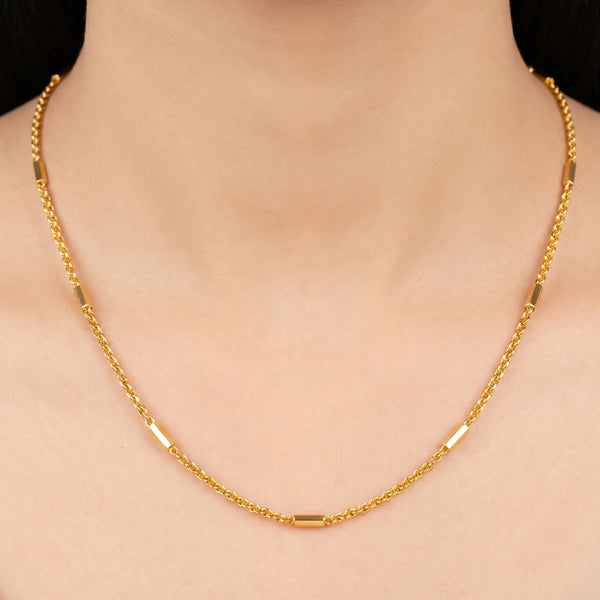 PAJURI Necklace Anti-Tarnish Twisted Rope Chain