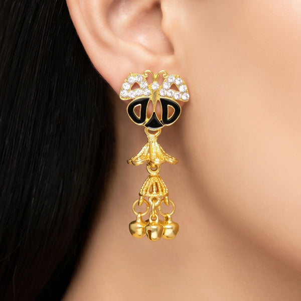 PAJURI Earrings Anti-Tarnish Butterfly Jhumka