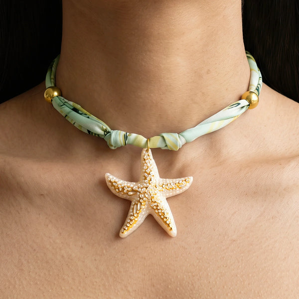 PAJURI Necklace Starfish Scarf Pendant