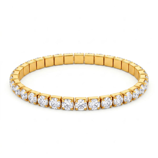 PAJURI Bracelet Anti-Tarnish Stretch Tennis (Adjustable Size)