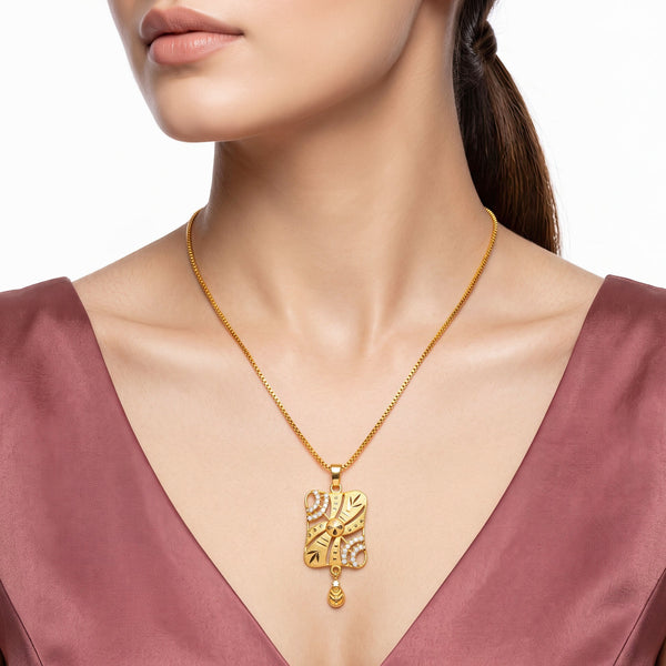 PAJURI  Necklace Anti-Tarnish Abstract Pendant