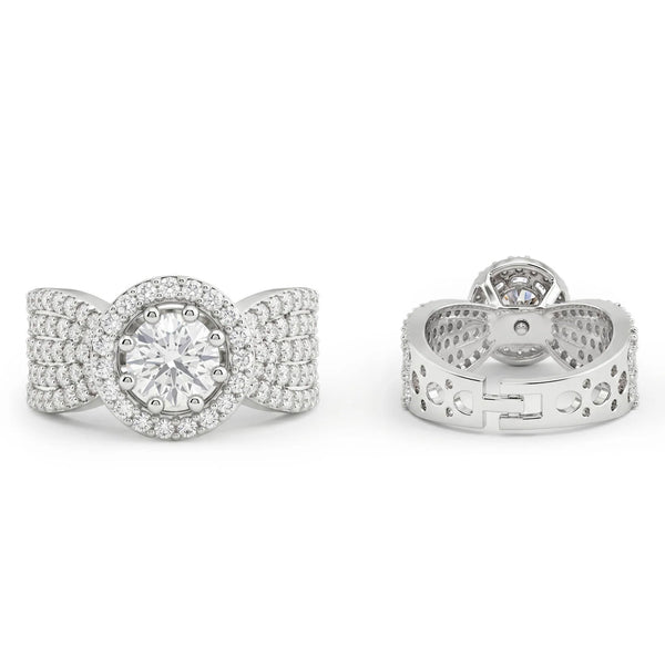 PAJURI Ring Anti-Tarnish Solitaire Crystal (Adjustable Size)