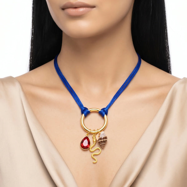 PAJURI Necklace Anti-Tarnish Seashell Charm Cord