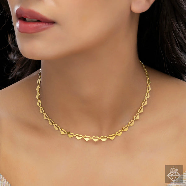 PAJURI Necklace Anti-Tarnish Heart Chain