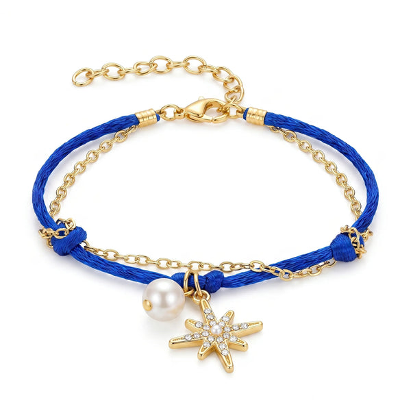 PAJURI Bracelet Anti-Tarnish Celestial Star Cord (Adjustable Size)