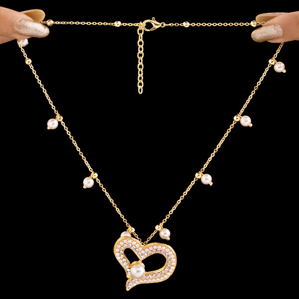 PAJURI Necklace Anti-Tarnish Crystal Heart