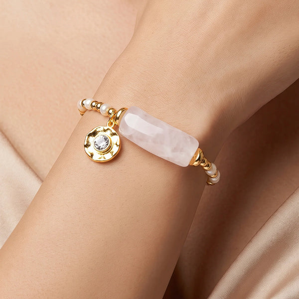 PAJURI Bracelet Anti-Tarnish Pink Resin Charm (Adjustable Size)