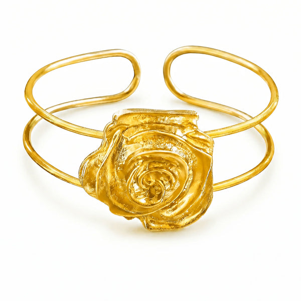 PAJURI Bracelet Anti-Tarnish Golden Rose (Adjustable Size)