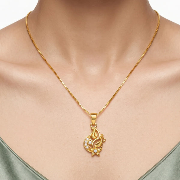 PAJURI Necklace Anti-Tarnish Filigree Floral Chain