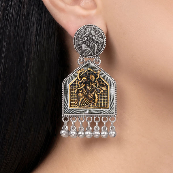 PAJURI Earrings Anti-Tarnish Radha Krishna Dangles