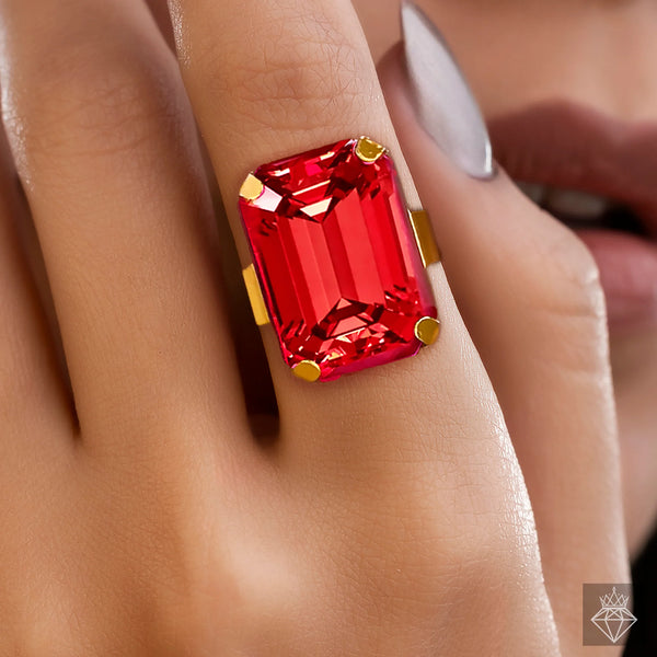 Ring Anti-Tarnish Crystal (Adjustable Size)