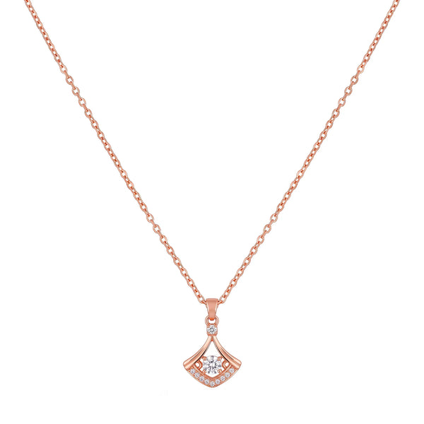 PAJURI Necklace Anti-Tarnish Fan CZ Pendant