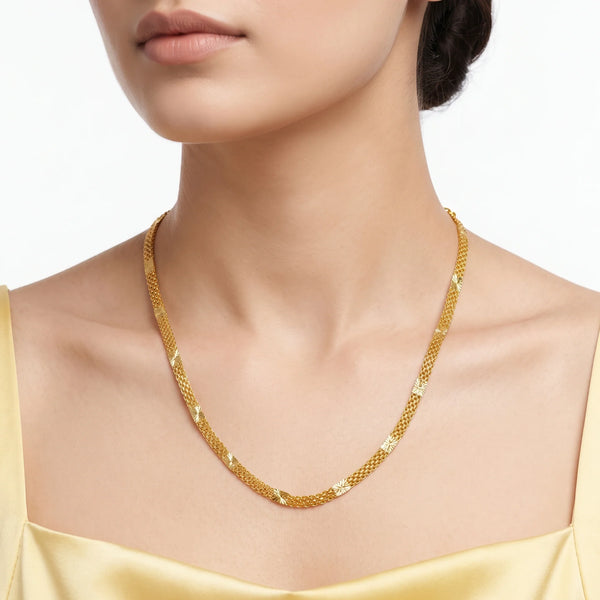 PAJURI Necklace Anti-Tarnish Mesh Chain