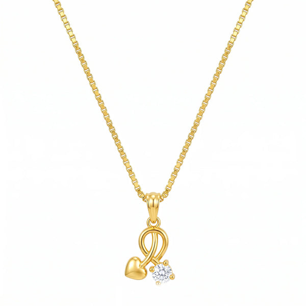PAJURI Necklace Anti-Tarnish Heart Crystal Chain