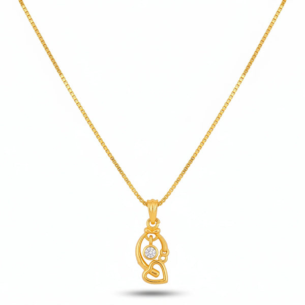 PAJURI Necklace Anti-Tarnish Crystal Heart Chain