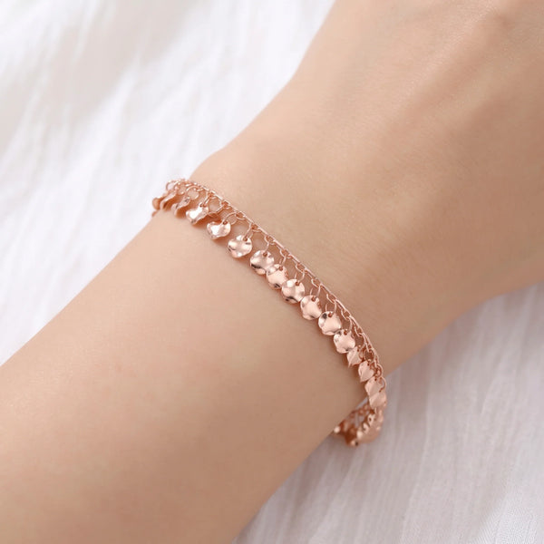 PAJURI Bracelet Anti-Tarnish Coin Charm Chain (Adjustable Size)