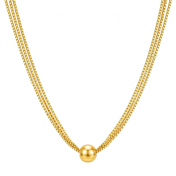 PAJURI  Necklace Anti-Tarnish Gold Plated Layered Set