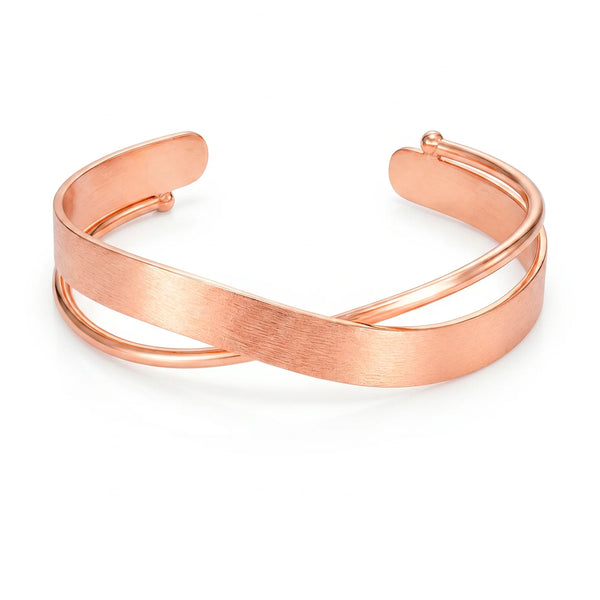 PAJURI Bracelet Anti-Tarnish Rose Gold Bangle (Adjustable Size)