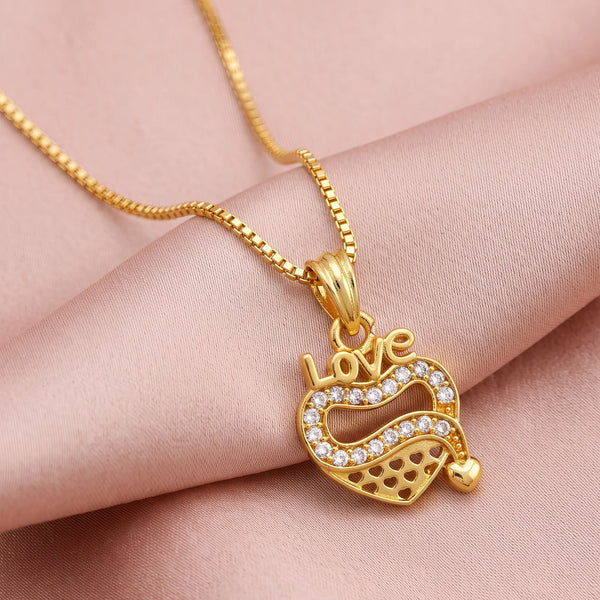PAJURI Necklace Anti-Tarnish Love Heart Chain
