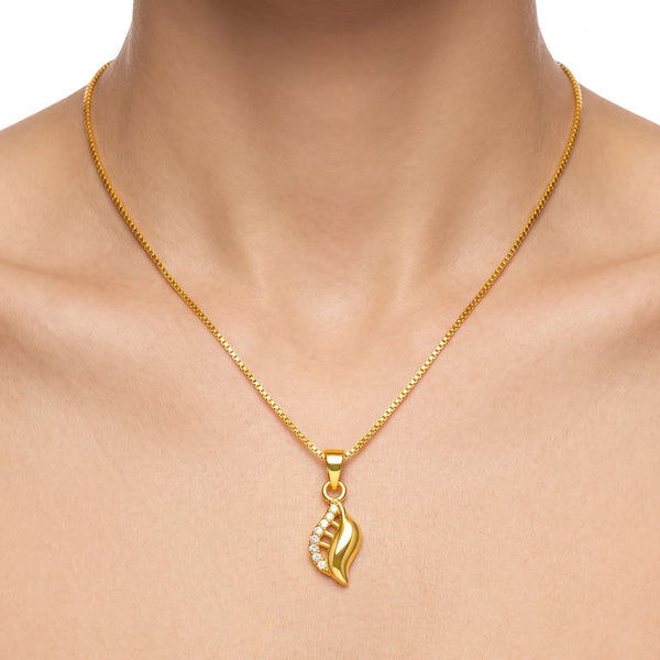 PAJURI Necklace Anti-Tarnish Leaf Crystal Chain