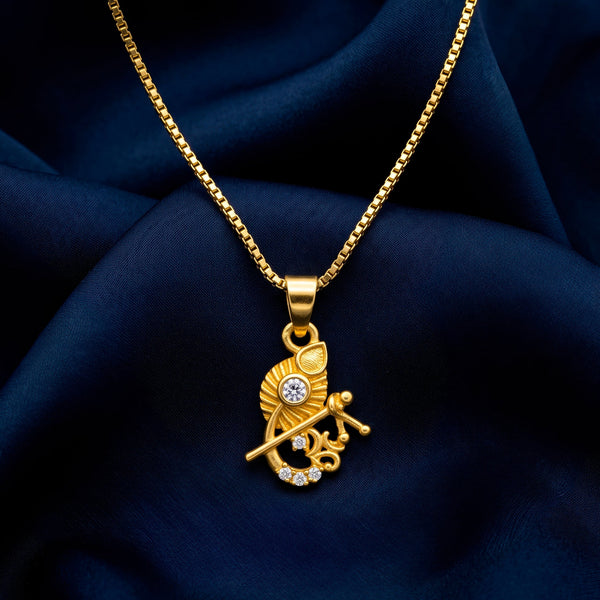 PAJURI Necklace Anti-Tarnish Krishna Flute Chain