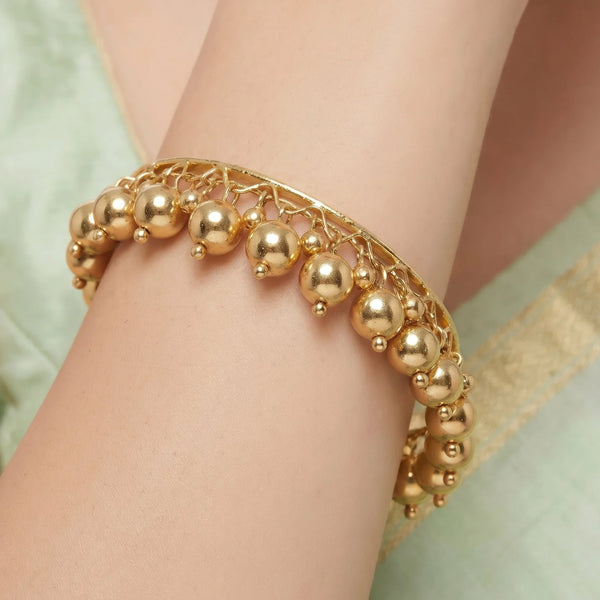 PAJURI Bracelet Anti-Tarnish Gold Plated Openable Bangle (Adjustable Size)