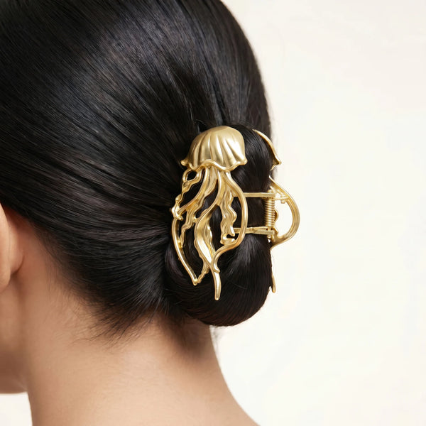 PAJURI Hair Claw Clip Anti-Tarnish Ocean-Inspired Jellyfish