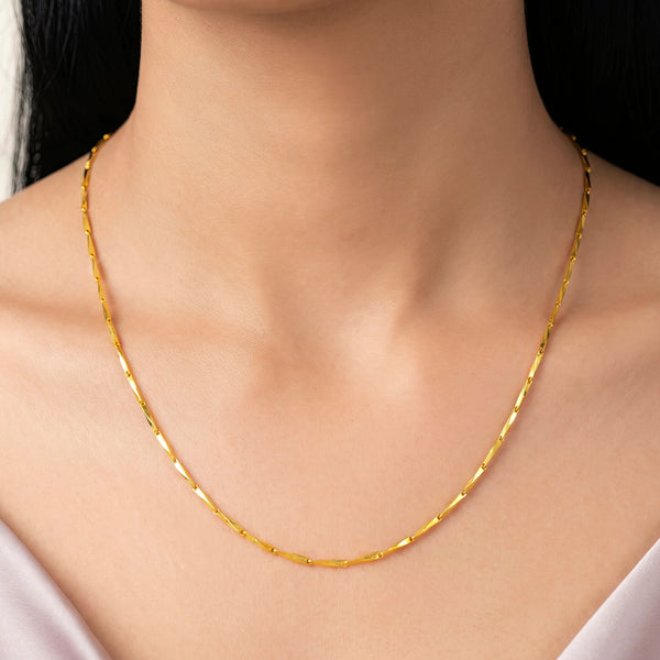 PAJURI Necklace Anti-Tarnish Gold Plated Link Chain