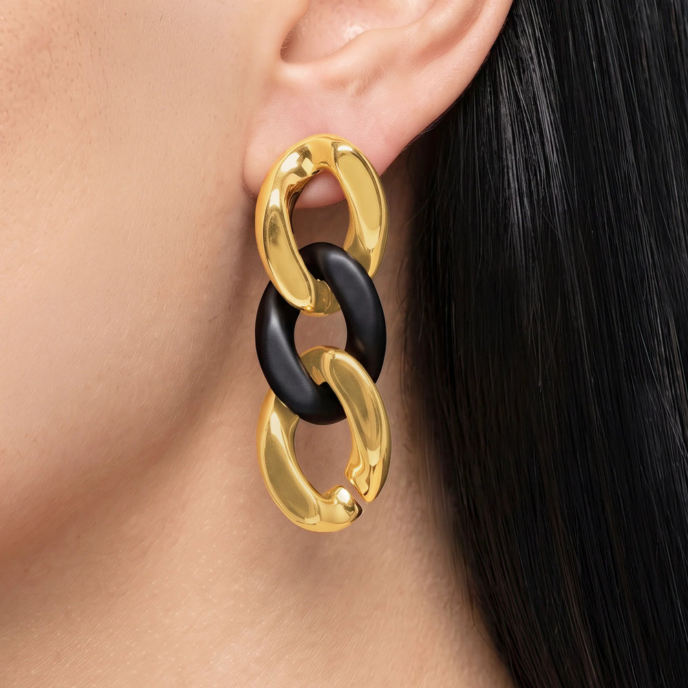 PAJURI  Earrings Resin Link Dangles