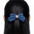 PAJURI Hair Clip Anti-Tarnish Denim Rhinestone